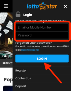 Form for login